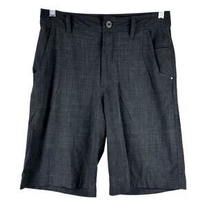 Lululemon Kahuna Golf Shorts Seersucker Black Men's Size 32 NO SIZE TAG EUC